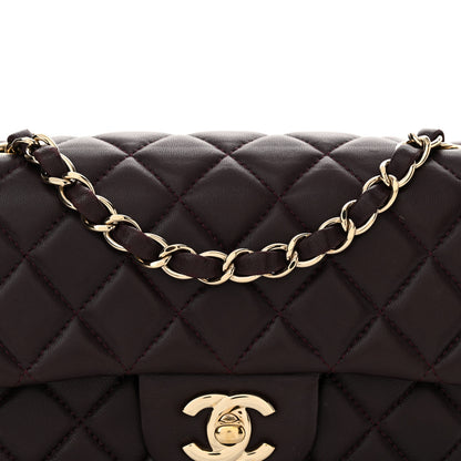 Chanel Lambskin Quilted Mini Rectangular Flap Dark Purple 8 of 11