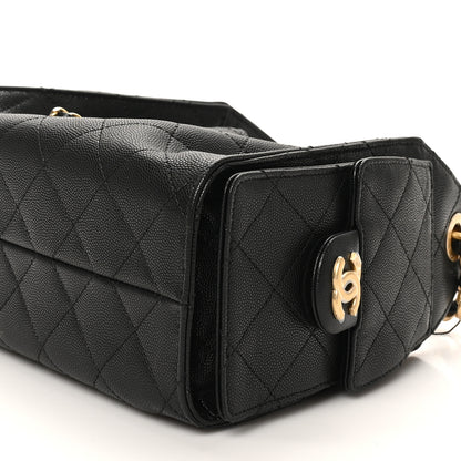 Chanel Caviar Quilted Mini Chanel 25 Handbag Black 10 of 11