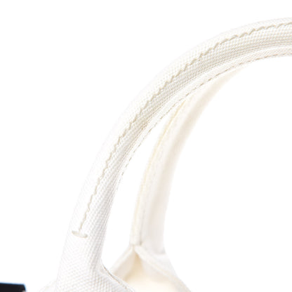 Prada Plexiglass Canapa Small Shopper Tote White 9 of 11