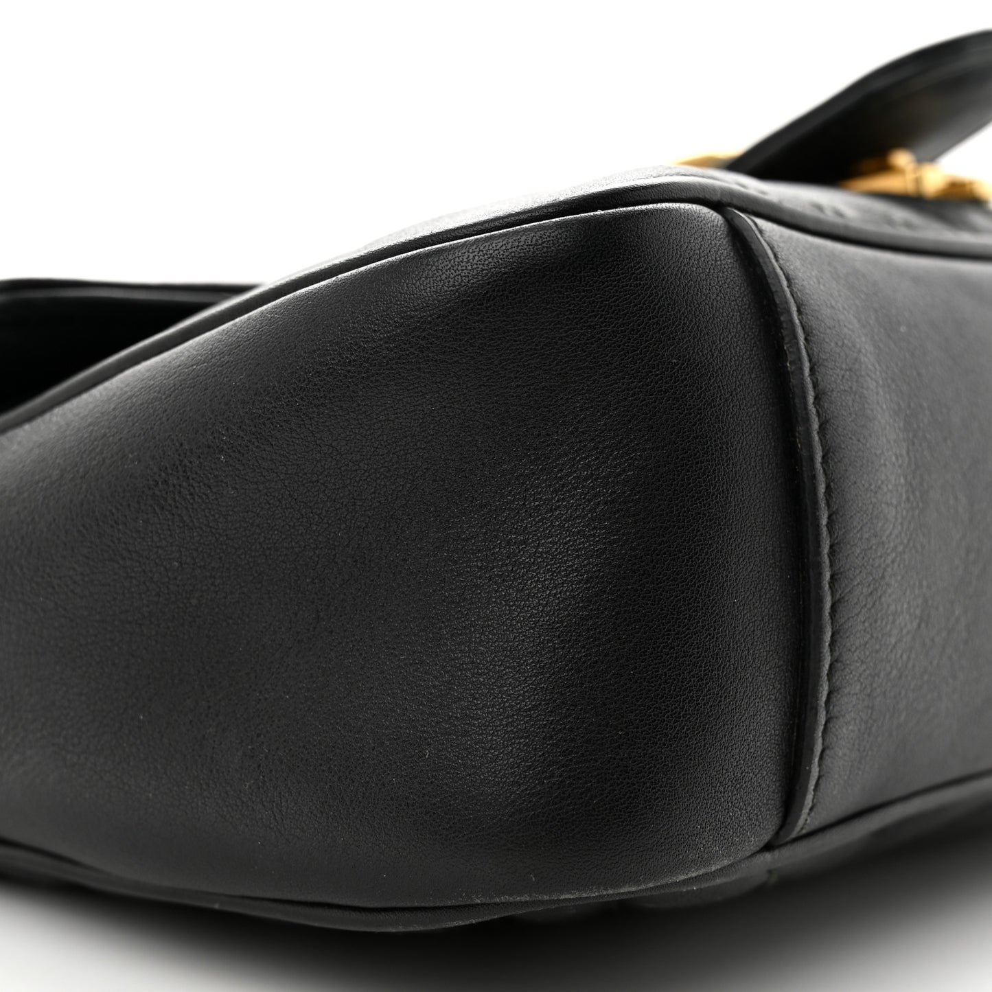 Calfskin Matelasse Small GG Marmont Shoulder Bag Black