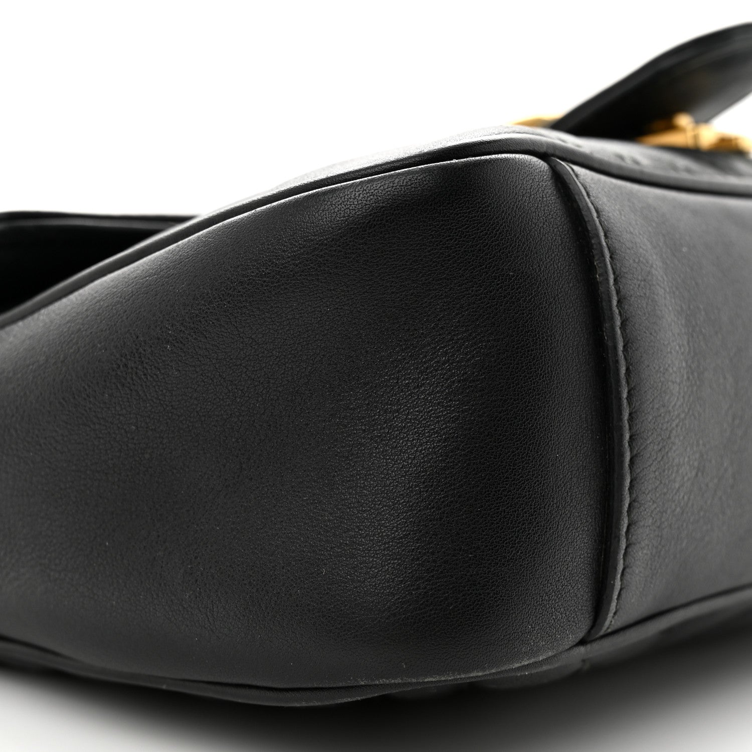 Gucci Calfskin Matelasse Small GG Marmont Shoulder Bag Black 9 of 11