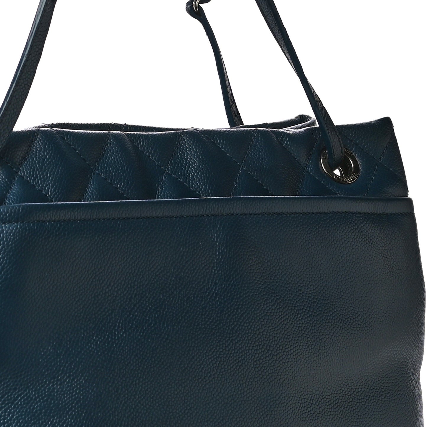Caviar Timeless CC Soft Tote Navy Blue