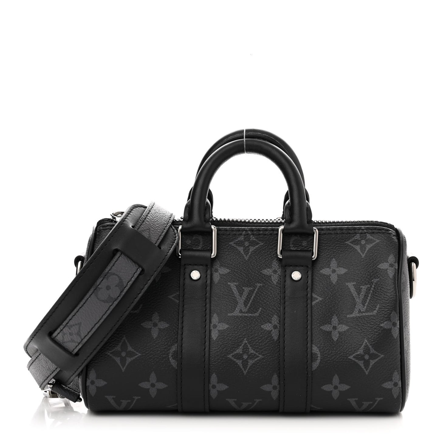 Reverse Monogram Eclipse Keepall XS Black
