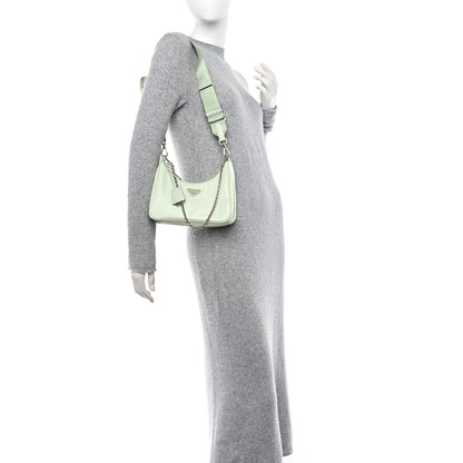Prada Re-Nylon Saffiano Re-Edition 2005 Shoulder Bag Acqua 2 of 9