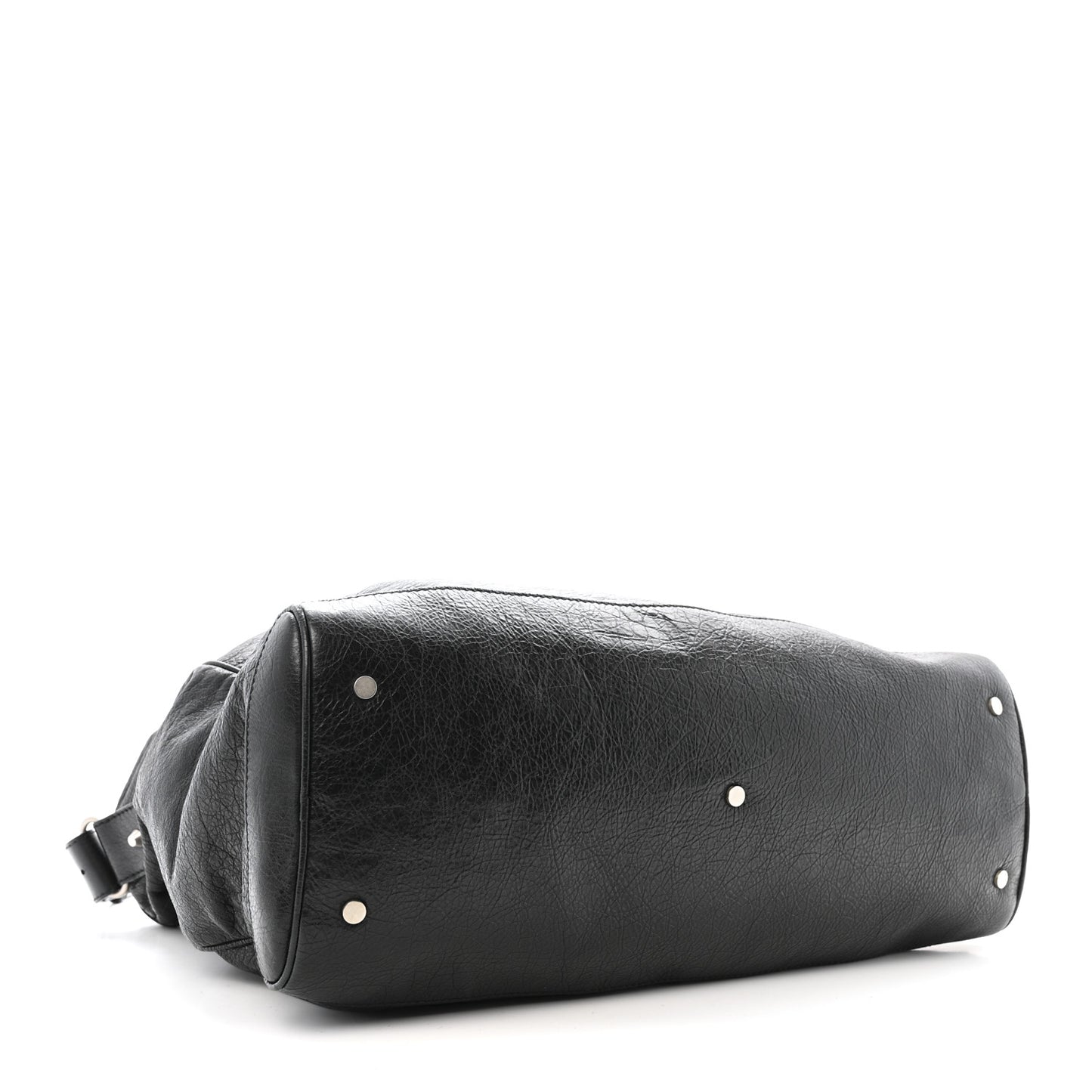 Agneau Classic Silver Hardware Weekender Black