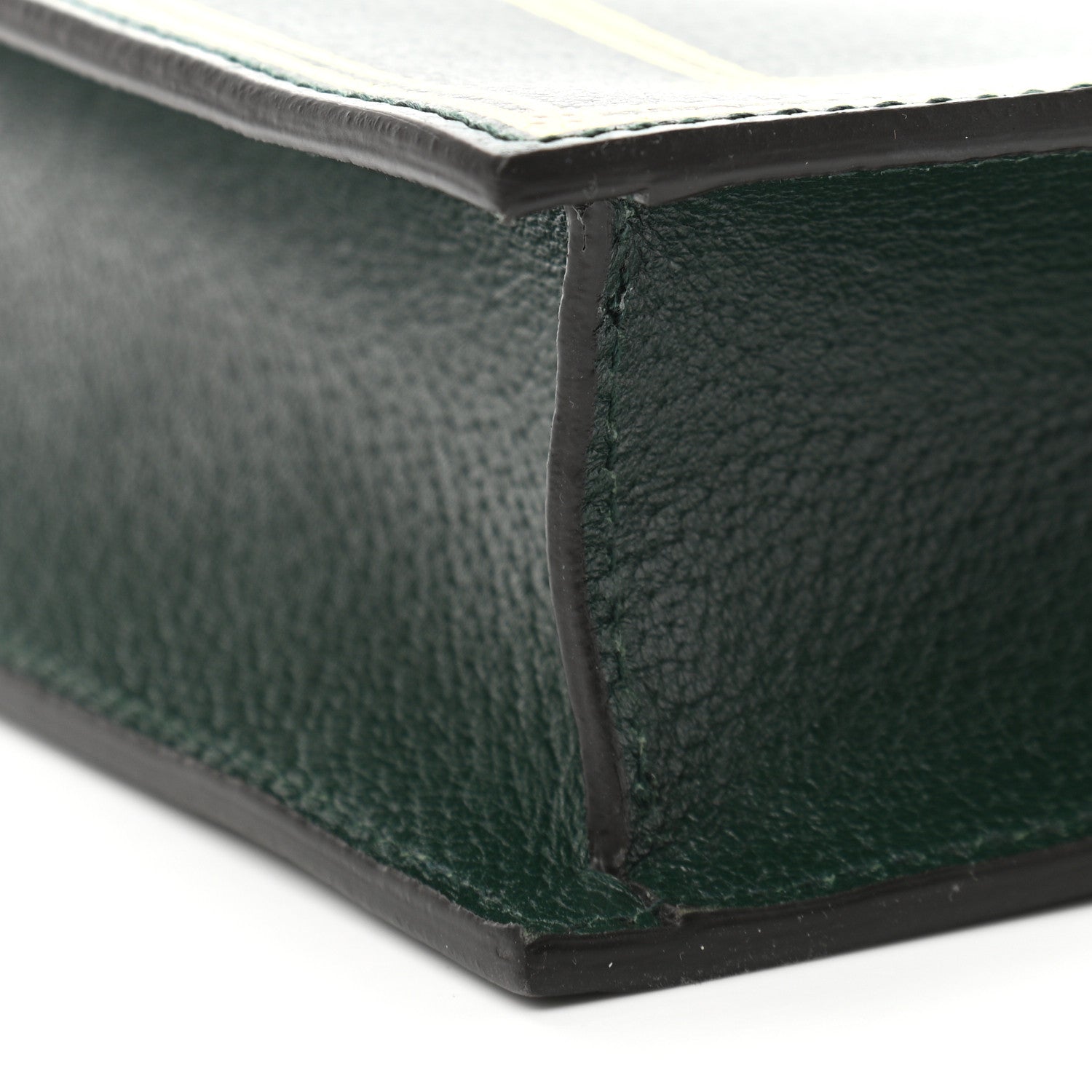 Gucci Calfskin Garden Bat Vertical Shopping Tote Green 10 of 12