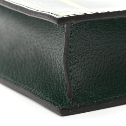 Gucci Calfskin Garden Bat Vertical Shopping Tote Green 10 of 12
