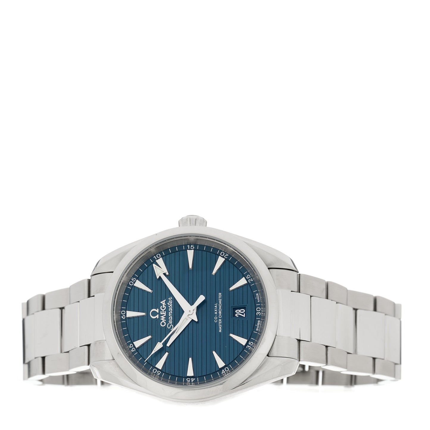 Stainless Steel 38mm Seamaster Aqua Terra Master Co-Axial Chronometer Automatic Watch Blue 220.10.38.20.03.001