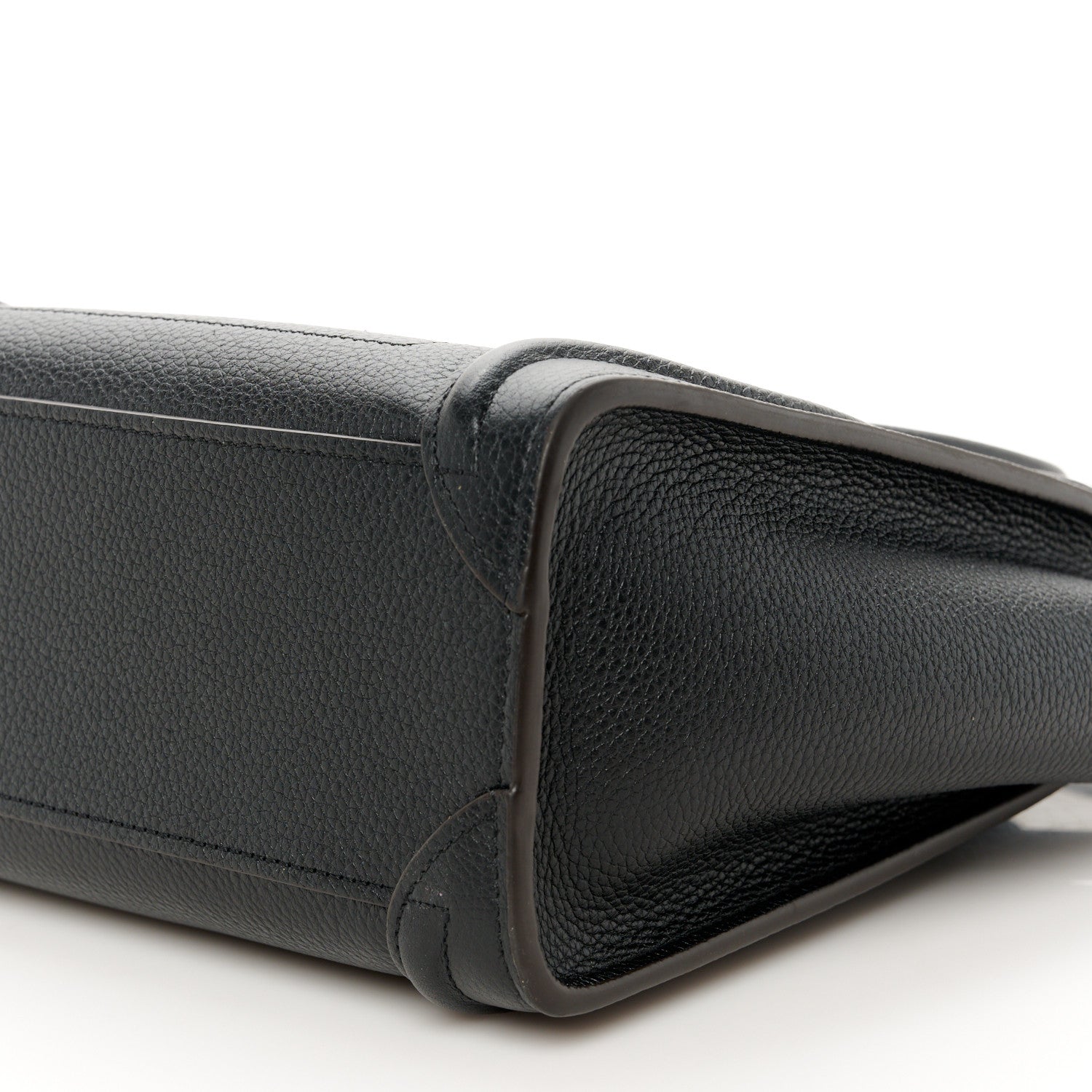 Celine Drummed Calfskin Nano Luggage Black 10 of 10