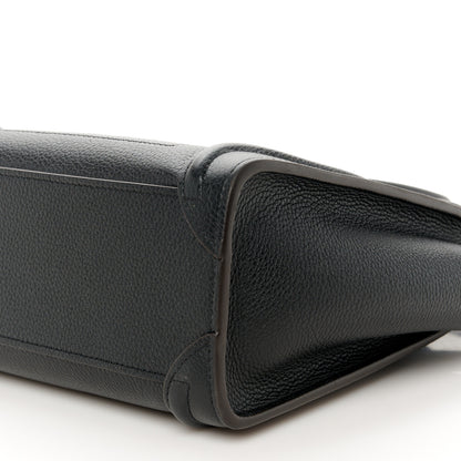 Celine Drummed Calfskin Nano Luggage Black 10 of 10