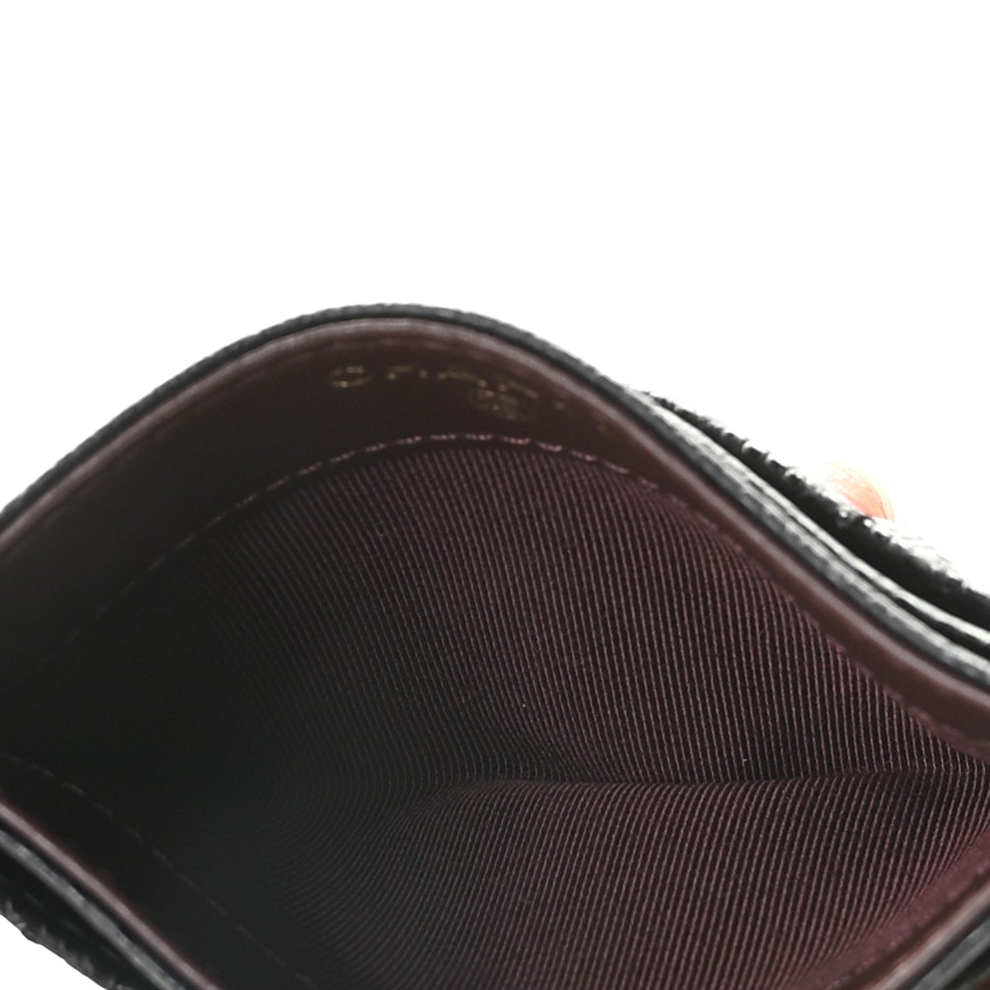 Caviar Quilted Card Holder Black