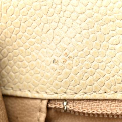 Chanel Caviar Quilted Envelope Flap Crossbody Light Beige 13 of 21