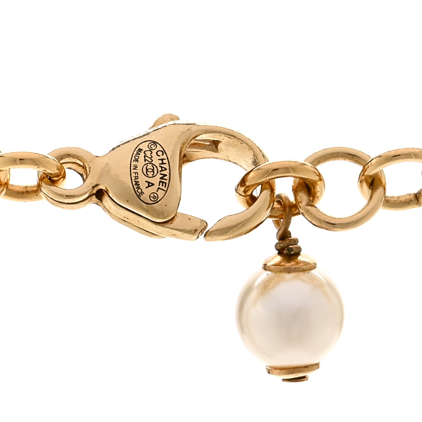 Graduated Pearl Crystal CC Short Necklace Gold Black Grey