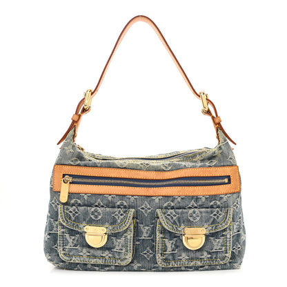 Louis Vuitton Monogram Denim Baggy PM Blue 1 of 18