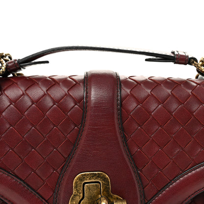 Bottega Veneta French Calfskin Intrecciato City Knot Bag Burgundy 7 of 9