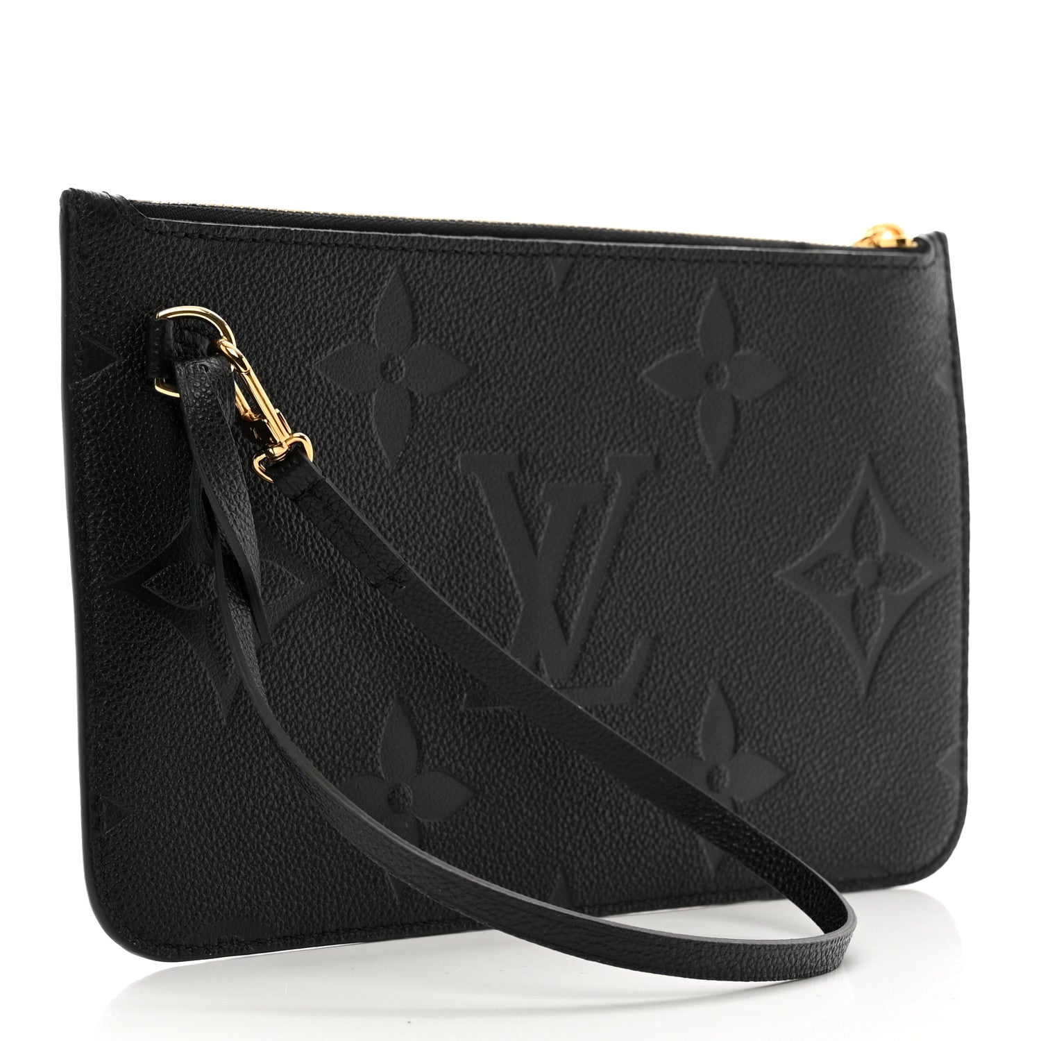 Louis Vuitton Empreinte Monogram Giant Neverfull MM Pochette Black 3 of 6