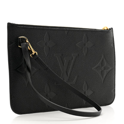 Louis Vuitton Empreinte Monogram Giant Neverfull MM Pochette Black 3 of 6