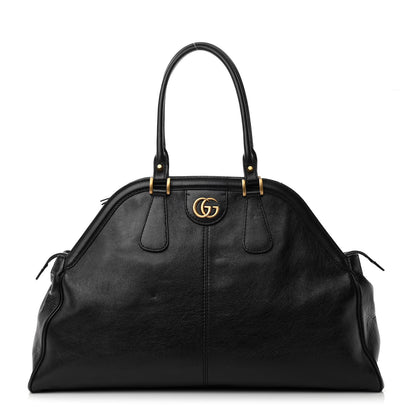 Gucci Calfskin Large Re(Belle) Top Handle Bag Black 1 of 14