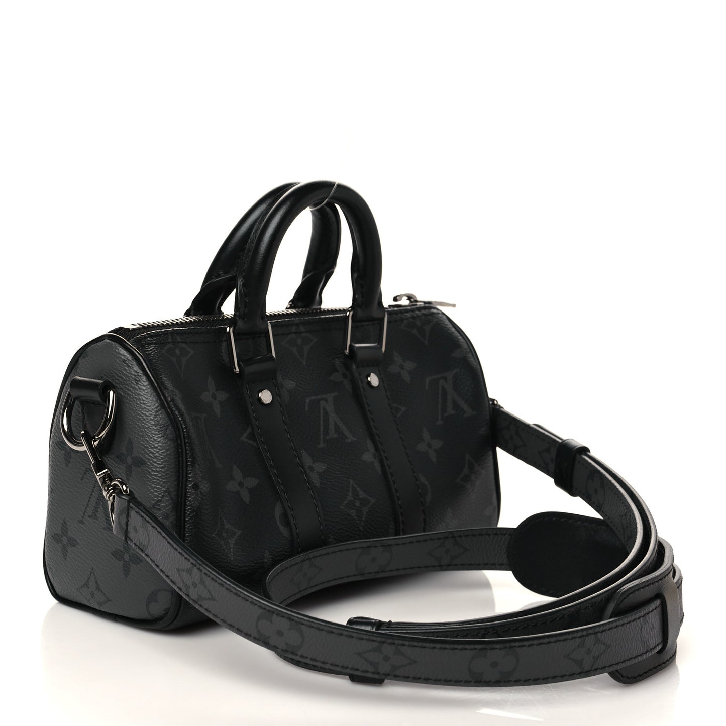 Reverse Monogram Eclipse Keepall XS Black