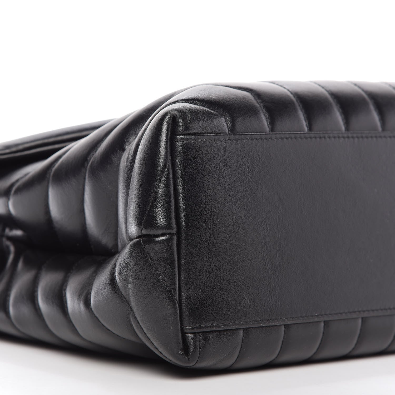 Saint Laurent Calfskin Y Quilted Monogram Medium Loulou Chain Satchel Black 6 of 9