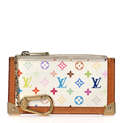 Louis Vuitton Monogram Multicolor Key Pouch White 1 of 7