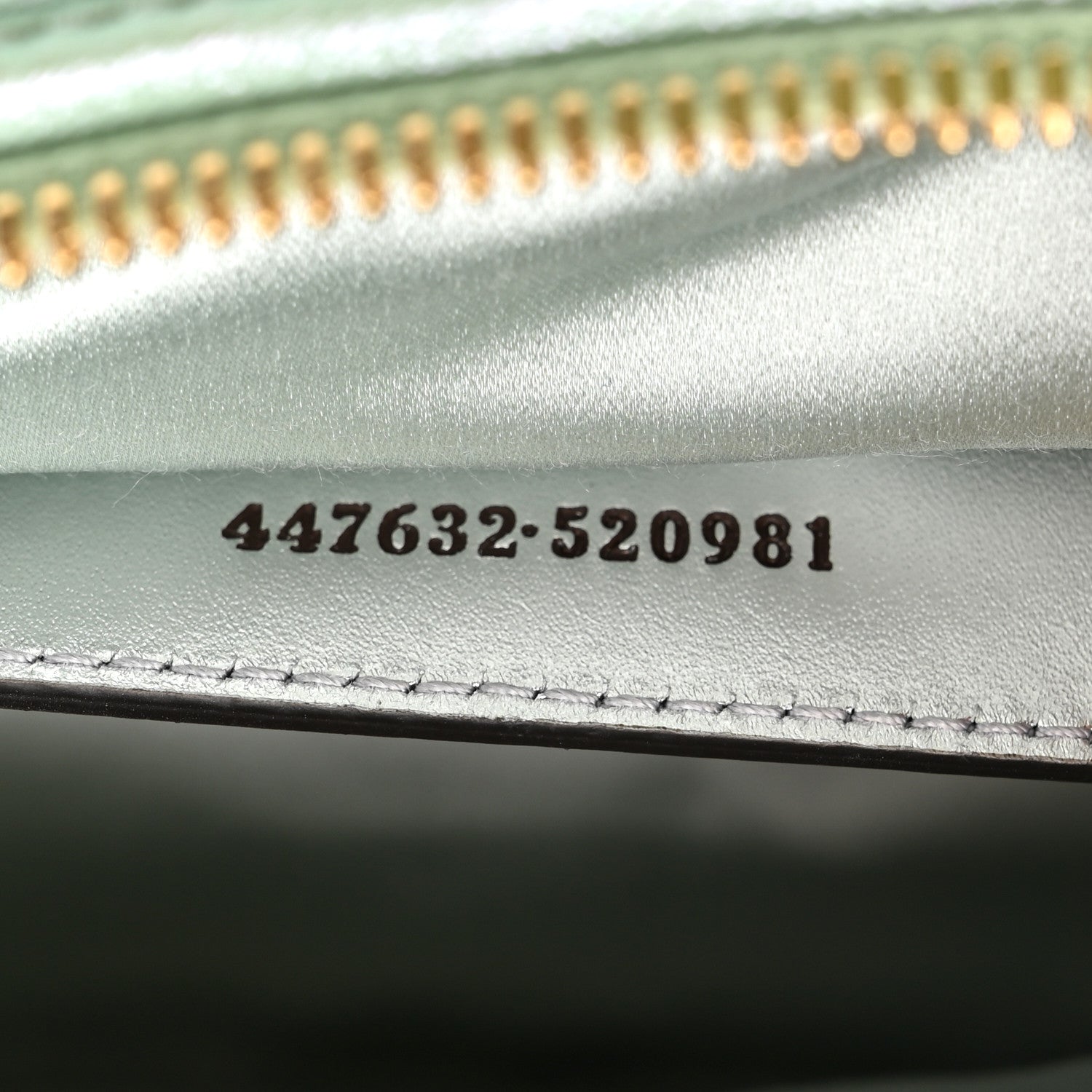 Gucci Iridescent Nappa Chevron Matelasse Small GG Marmont Chain Shoulder Bag Iridescent Salvy Green 7 of 10