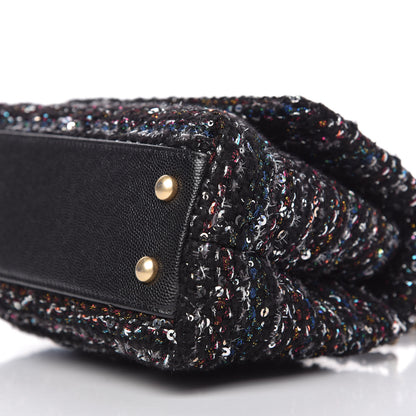 Chanel Tweed Sequin Mini Coco Handle Flap Black 7 of 10