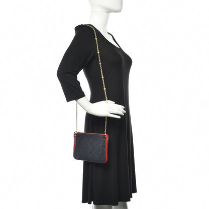 Louis Vuitton Empreinte Double Zip Pochette Marine Rouge 2 of 9