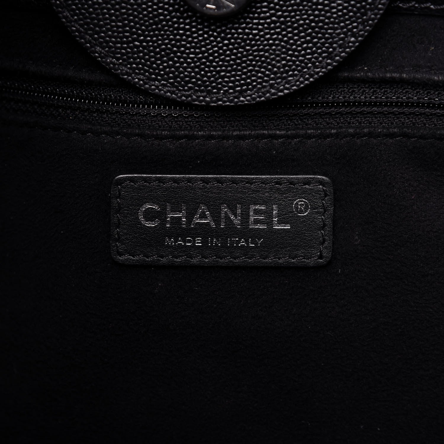 Chanel Caviar Medium Studded Deauville Tote Black 8 of 10