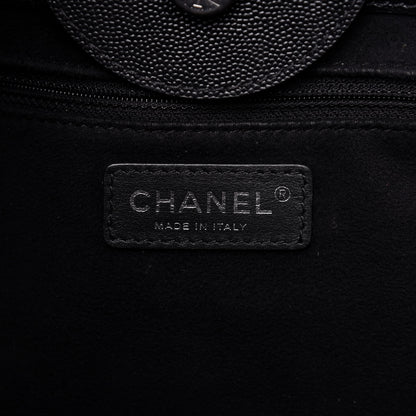 Chanel Caviar Medium Studded Deauville Tote Black 8 of 10