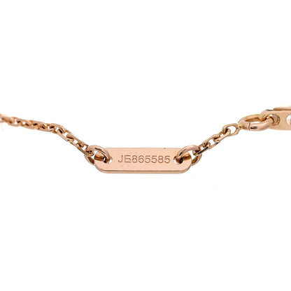 Van Cleef & Arpels 18K Rose Gold Carnelian Sweet Alhambra Bracelet 4 of 5