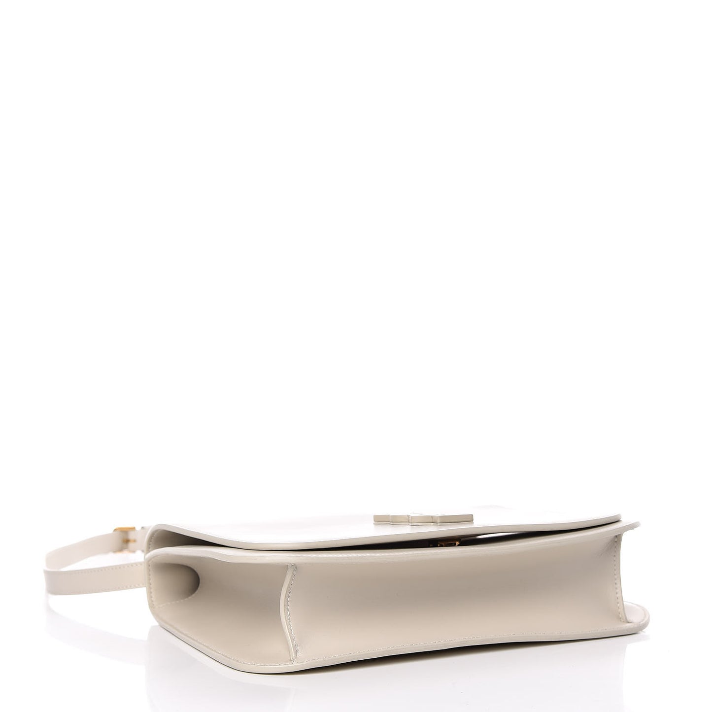 Smooth Calfskin Monogram Medium Spontini Satchel White