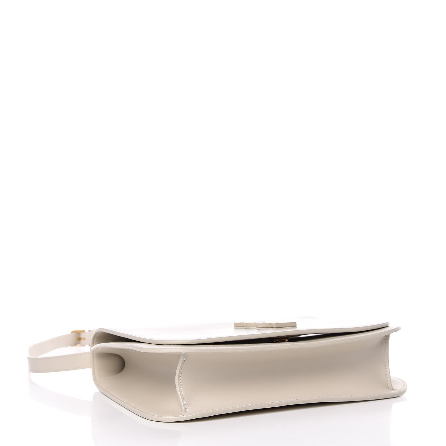 Saint Laurent Smooth Calfskin Monogram Medium Spontini Satchel White 4 of 10