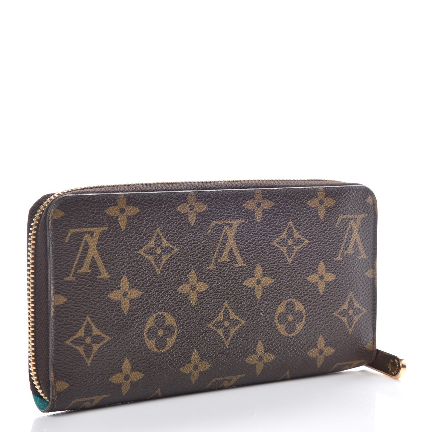 Monogram V Zippy Wallet Turquoise