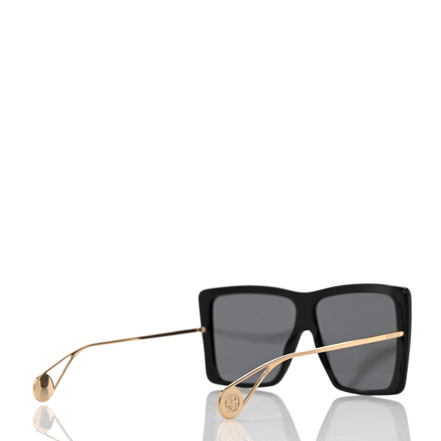 Acetate Oversize Square Frame GG0434S Sunglasses Black