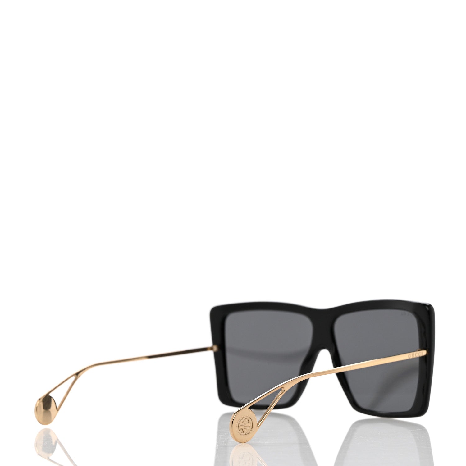 Gucci Acetate Oversize Square Frame GG0434S Sunglasses Black 4 of 8