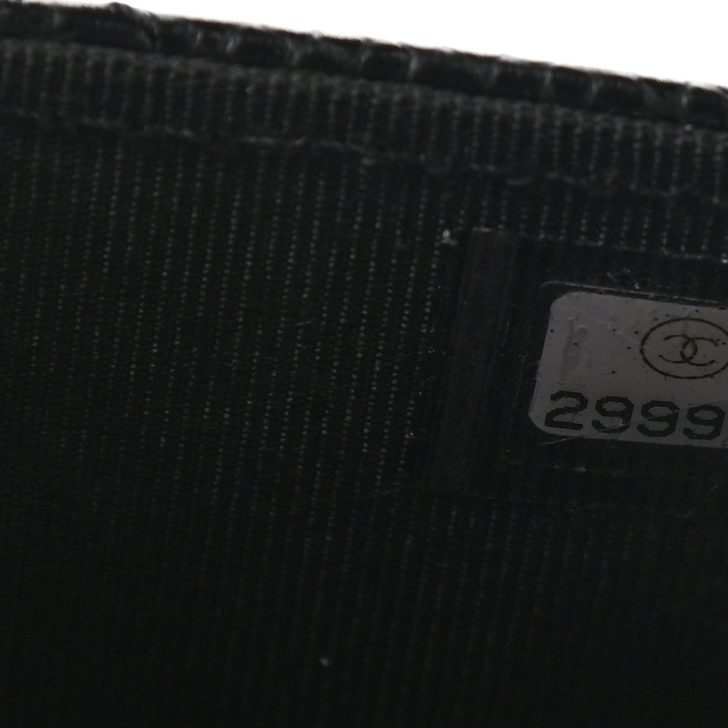 Caviar Quilted Flap Card Holder Wallet Black