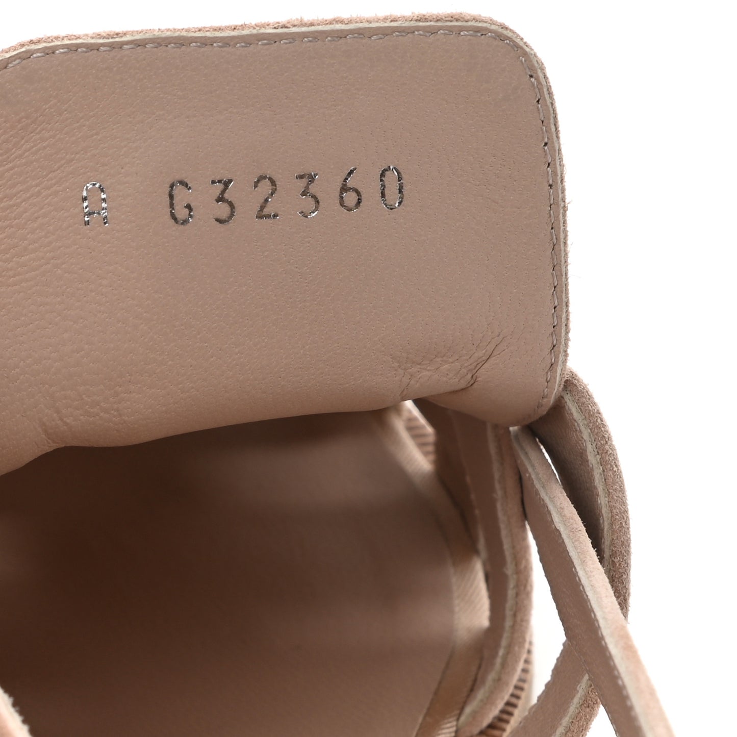 Suede Grosgrain Caged CC Sandals 37 Pink