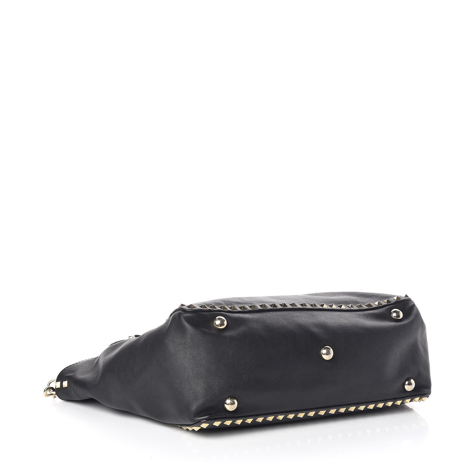 Valentino Garavani Vitello Medium Rockstud Tote Black 4 of 8