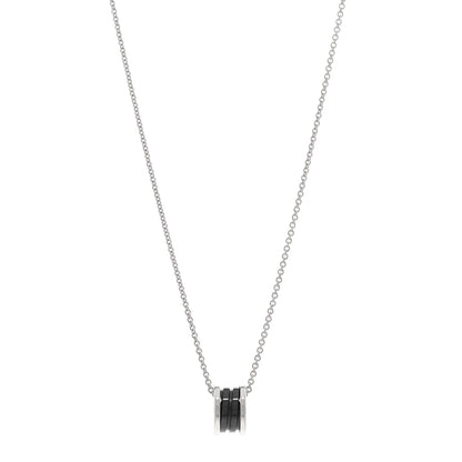 Bulgari Sterling Silver Ceramic Save The Children Pendant Necklace 1 of 4