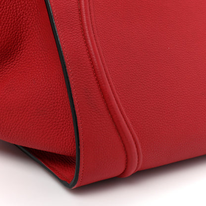Celine Baby Grained Calfskin Medium Phantom Luggage Carmin 11 of 12