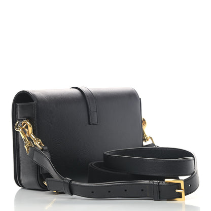 Saint Laurent Textured Calfskin Medium Classic Monogram Universite Bag Black 2 of 4
