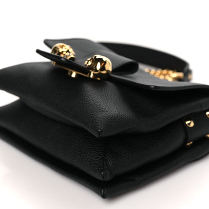 Alexander McQueen Calfskin Small Twin Skull Chain Crossbody Black 9 of 9