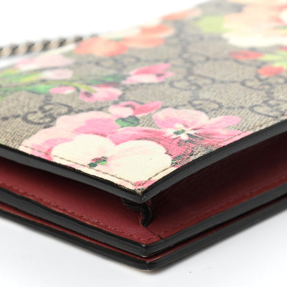 Gucci GG Supreme Monogram Blooms Chain Wallet Beige Multicolor Dry Rose 6 of 10
