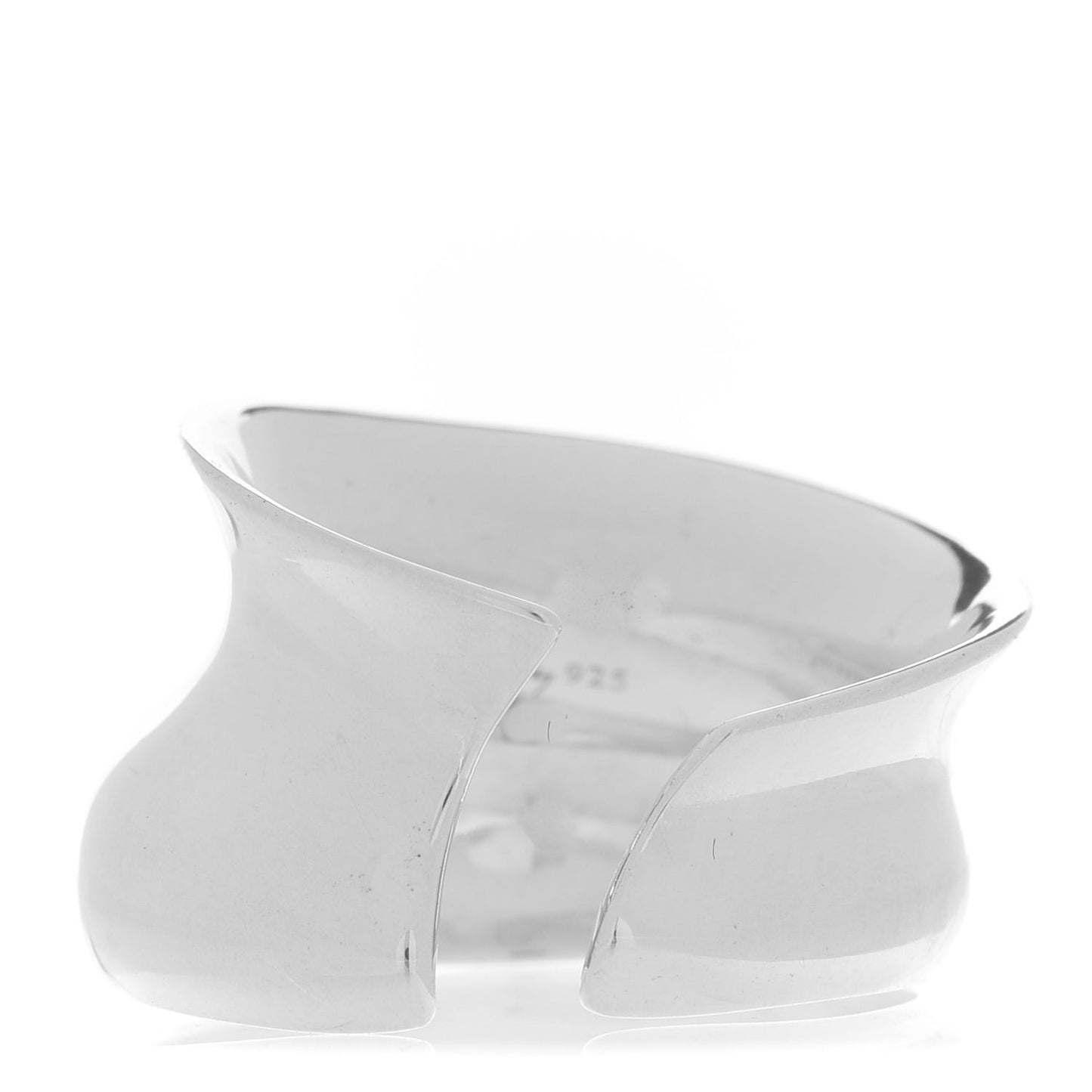 Sterling Silver Frank Gehry Sterling Silver Wavy Fish Open Back Ring 50 5.25