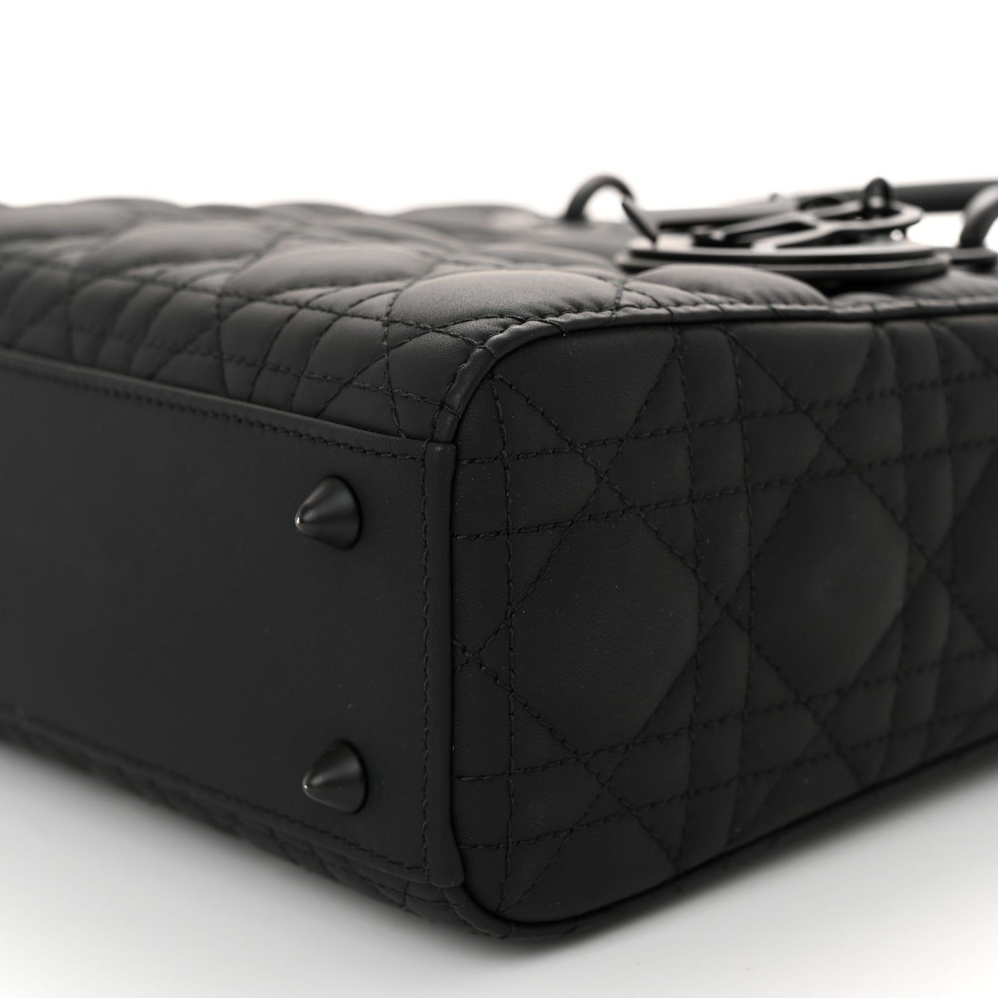 Ultra Matte Calfskin Cannage Small My ABCDior Lady Dior Black