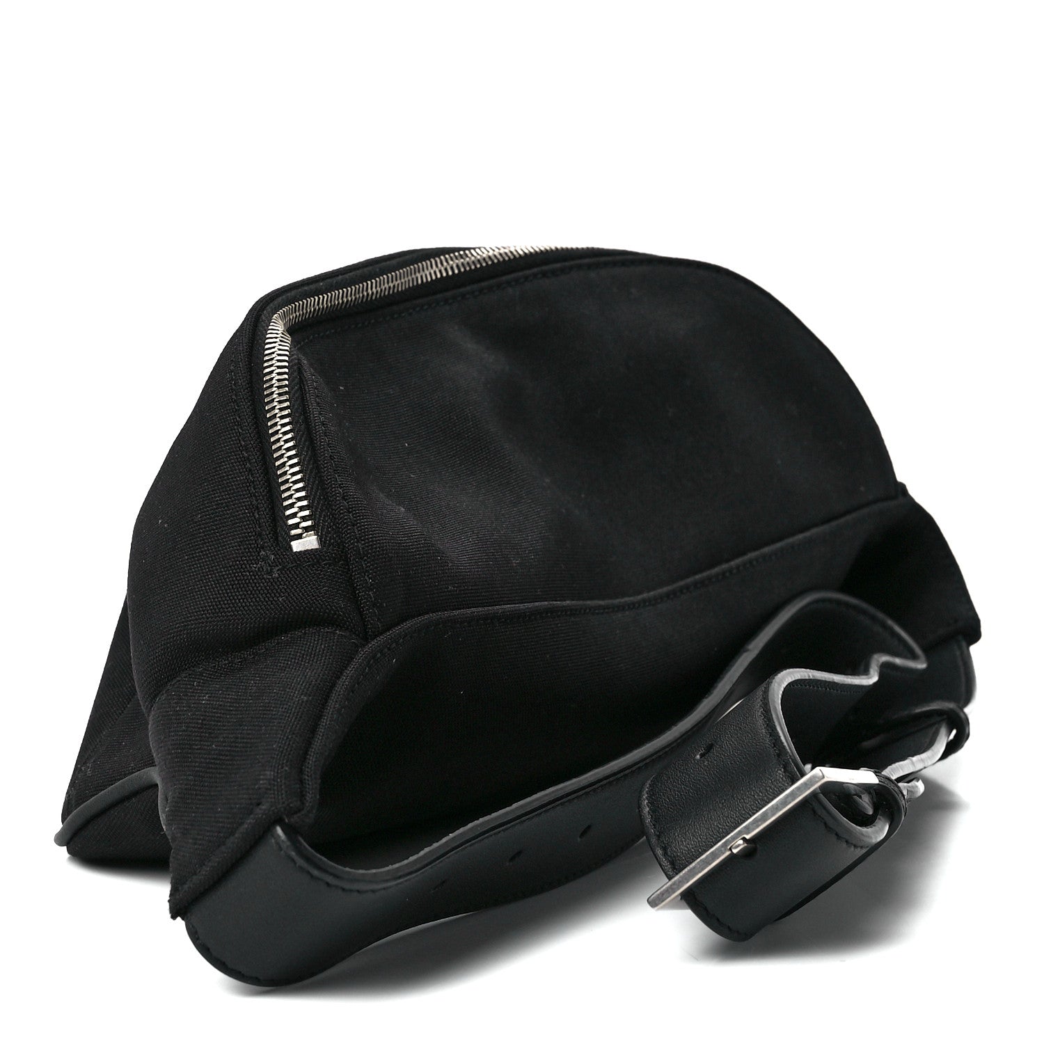 Saint Laurent Canvas Monogram Belt Bag Black 4 of 12