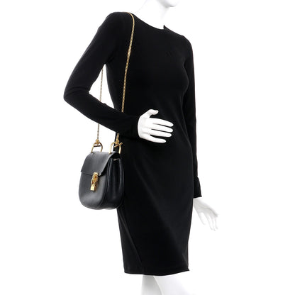 Chloe Grained Lambskin Drew Shoulder Bag Black 2 of 7