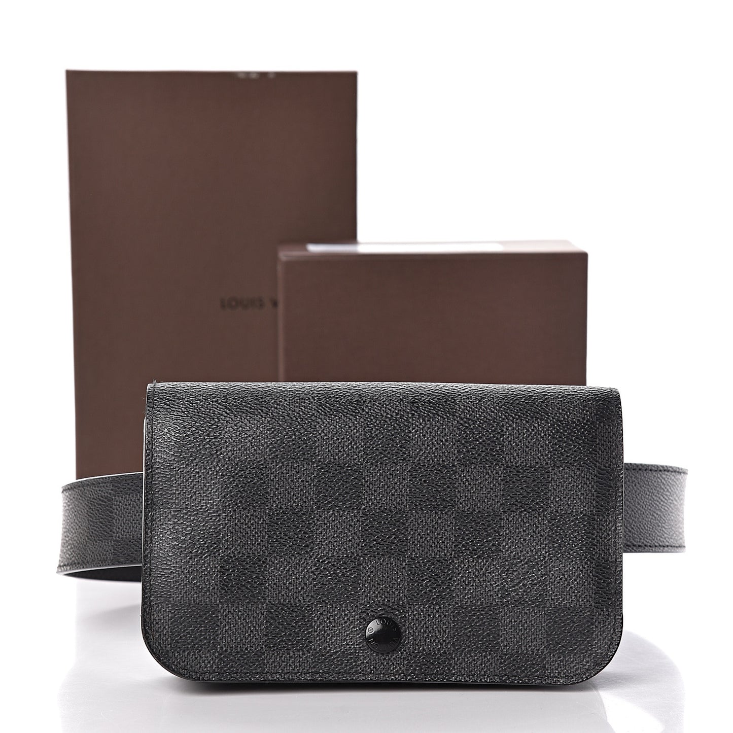 Damier Graphite Pouch Belt 95 38