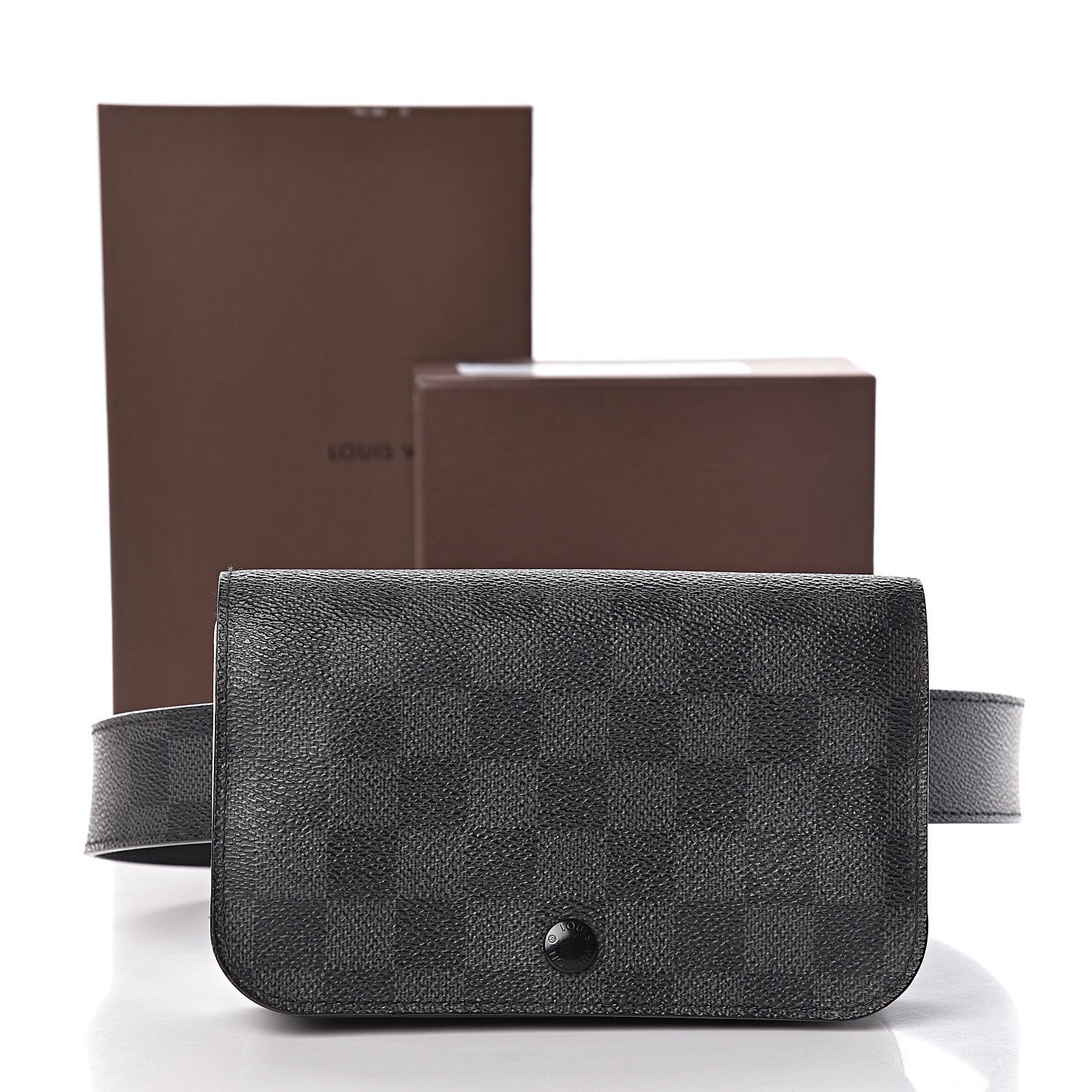 Louis Vuitton Damier Graphite Pouch Belt 95 38 14 of 14